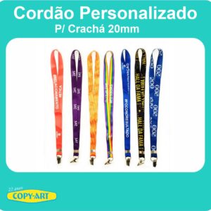 Cordão Personalizado P/ Crachá 20mm