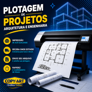 Plotagem de Projetos de Arquitetura e Complementares