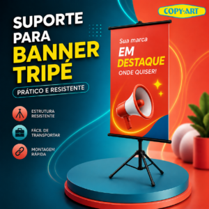 Suporte Tripé para Banner