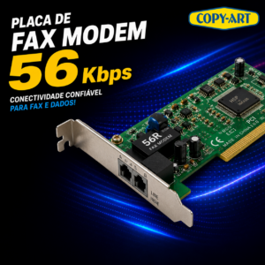 Placa de Fax Modem 56 Kbps PCI V1.0 M-P2200 - C3 Tech