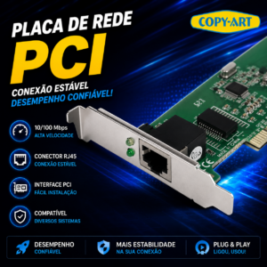 Placa de rede pci com uma porta  GA150