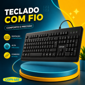 Teclado Com Fio Multilaser Cabo de 130cm Com Conexão USB - TC213